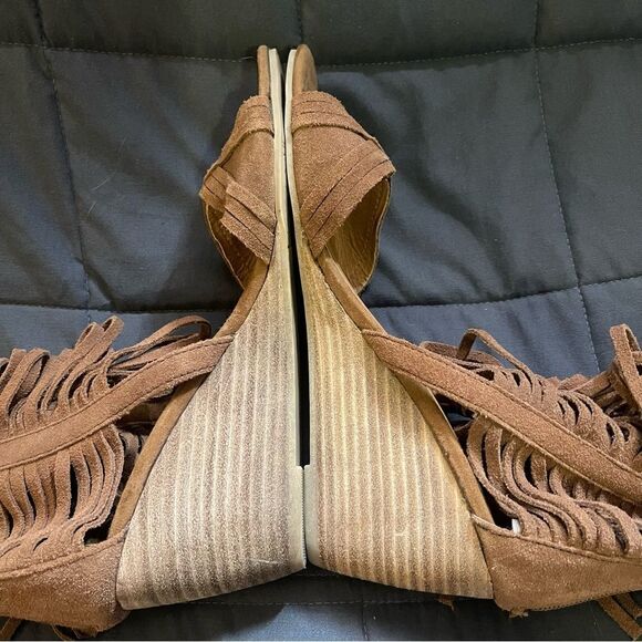 Yellowbox | Boho Fringe Suede Sandals - Picture 6 of 8